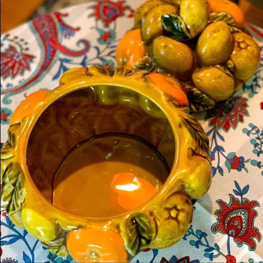 Vintage 1960s 1970s Inarco Japan Lidded Fruit Bowl